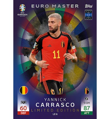 Topps Match Attax UEFA EURO 2024 Euro Master Limited Edition Yannick Carrasco (Belgium)